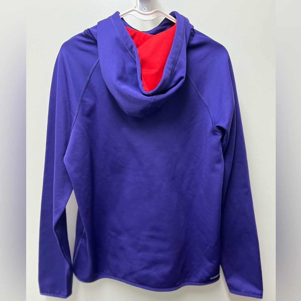 Nike All-Time Print Swoosh Purple Women’s Therma-fit Hoodie - Picture 4 of 7
